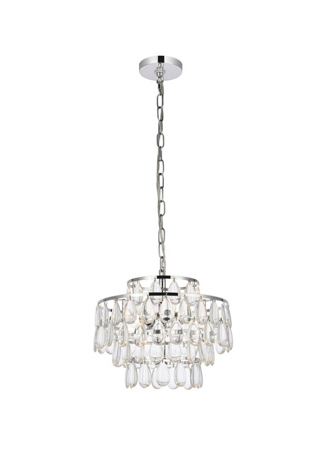 Elegant Lighting - 1102D14C - Three Light Pendant - Mila - chrome