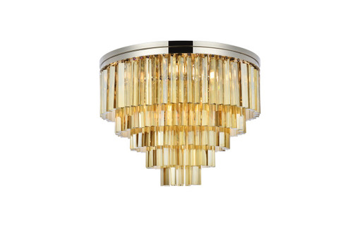 Elegant Lighting - 1201F32PN-GT/RC - 17 Light Flush Mount - Sydney - Polished nickel