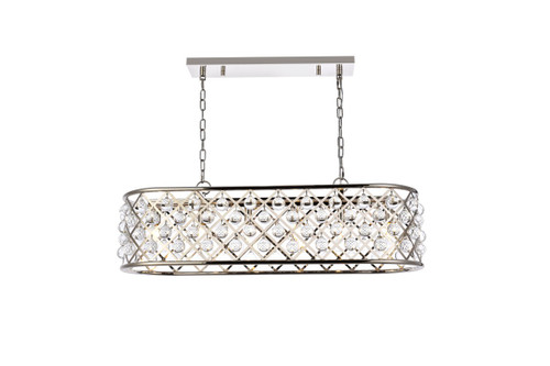 Elegant Lighting - 1215G40PN/RC - Six Light Chandelier - Madison - Polished Nickel