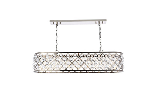 Elegant Lighting - 1215G50PN/RC - Seven Light Chandelier - Madison - Polished Nickel