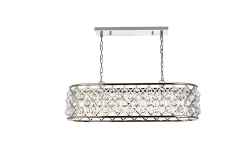 Elegant Lighting - 1216G40PN/RC - Six Light Chandelier - Madison - Polished Nickel