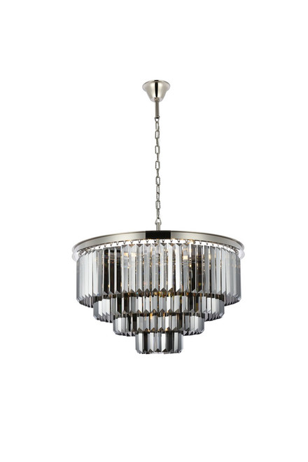Elegant Lighting - 1231D32PN-SS/RC - 17 Light Chandelier - Sydney - Polished nickel