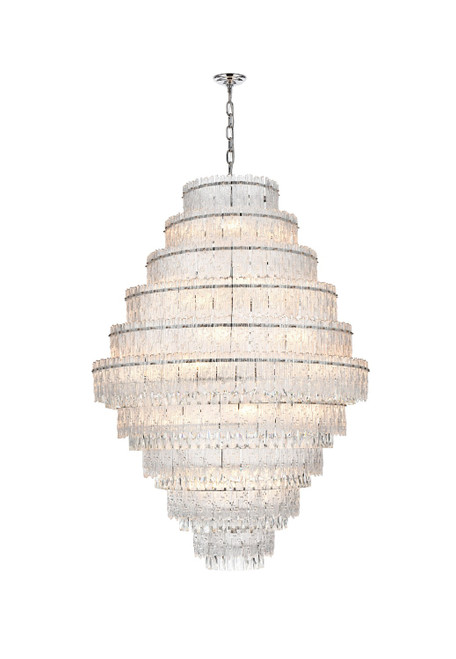 Elegant Lighting - 1780D42C - 33 Light Chandelier - Emilia - Chrome and Clear