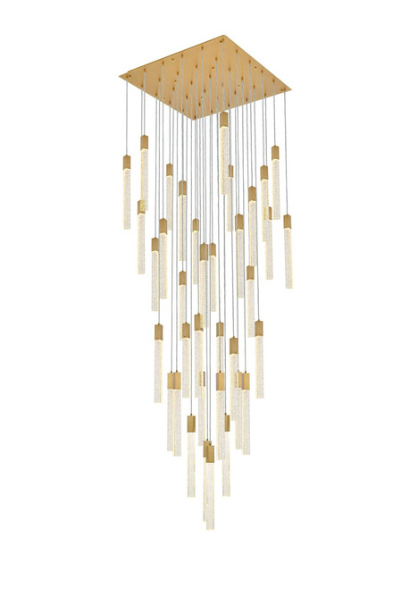Elegant Lighting - 2066G42SG - 36 Light Pendant - Weston - satin gold