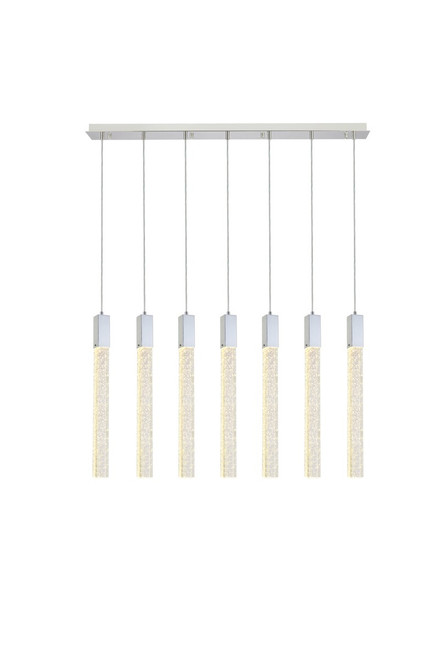 Elegant Lighting - 2066S42C - Seven Light Pendant - Weston - chrome