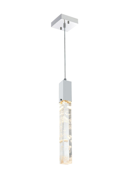 Elegant Lighting - 2088D5C - One Light Pendant - Aurora - Chrome and Clear