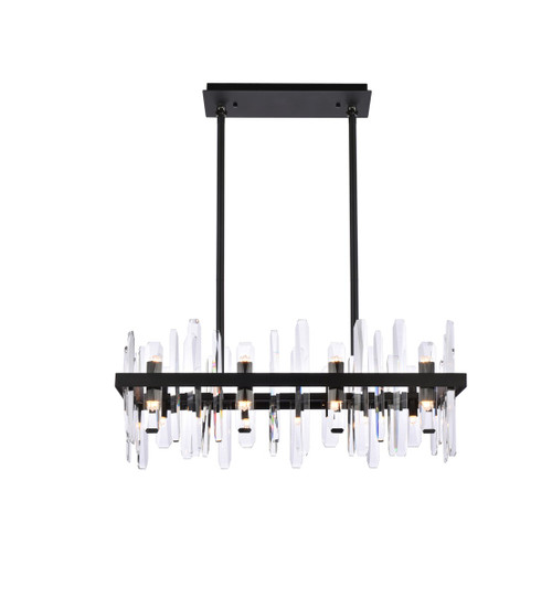 Elegant Lighting - 2200G30BK - 16 Light Chandelier - Serena - black