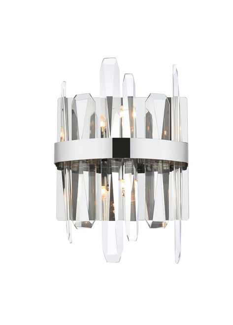 Elegant Lighting - 2200W8C - Two Light Bath Sconce - Serena - chrome