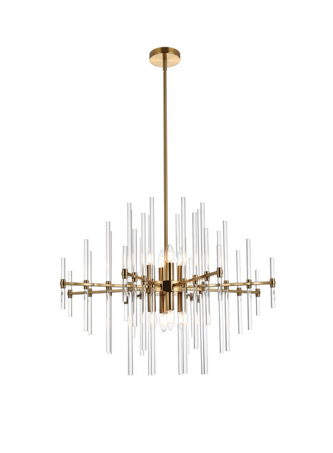 Elegant Lighting - 2502D31SG - Eight Light Pendant - Sienna - gold