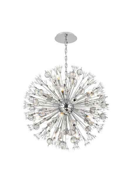 Elegant Lighting - 2550D32C - 18 Light Pendant - Vera - chrome