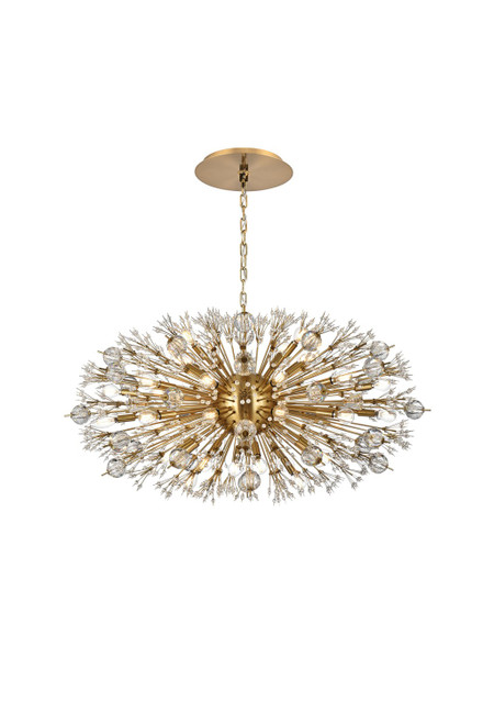 Elegant Lighting - 2550D42SG - 38 Light Pendant - Vera - gold