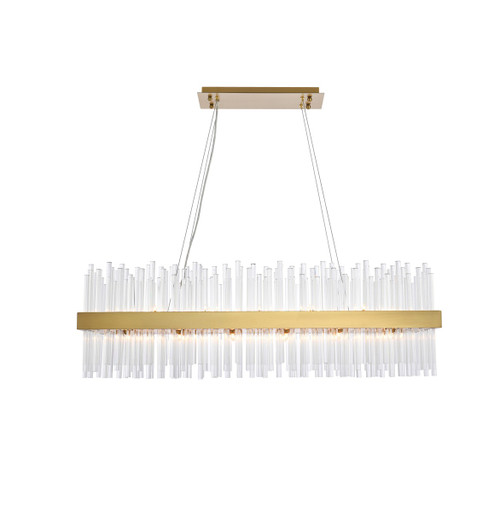 Elegant Lighting - 3000G42SG - 24 Light Pendant - Dallas - satin gold