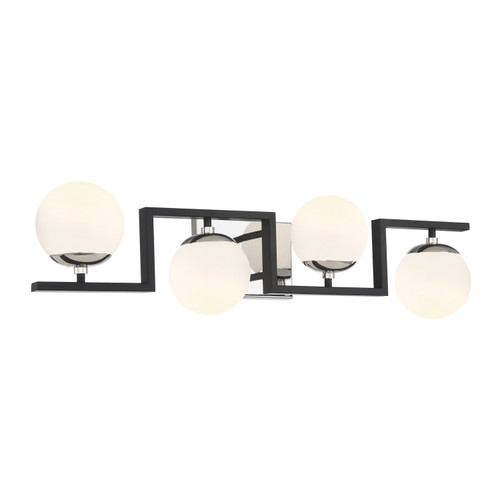 George Kovacs - P5424-572 - Four Light Bath - Alluria ll - Polished Nickel And Coal