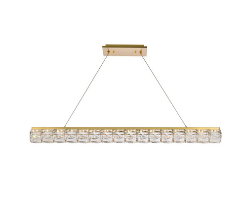 Elegant Lighting - 3501D48G - LED Linear Pendant - Valetta - Gold