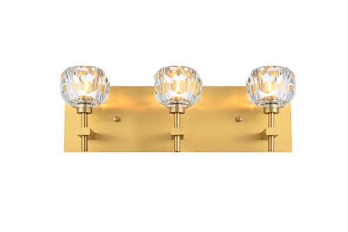 Elegant Lighting - 3509W18G - Three Light Wall Sconce - Graham - Gold and Clear
