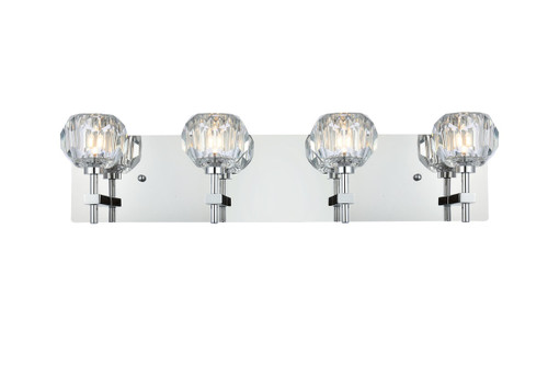 Elegant Lighting - 3509W25C - Four Light Wall Sconce - Graham - Chrome and Clear