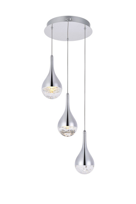 Elegant Lighting - 3803D12C - LED Chandelier - Amherst - chrome
