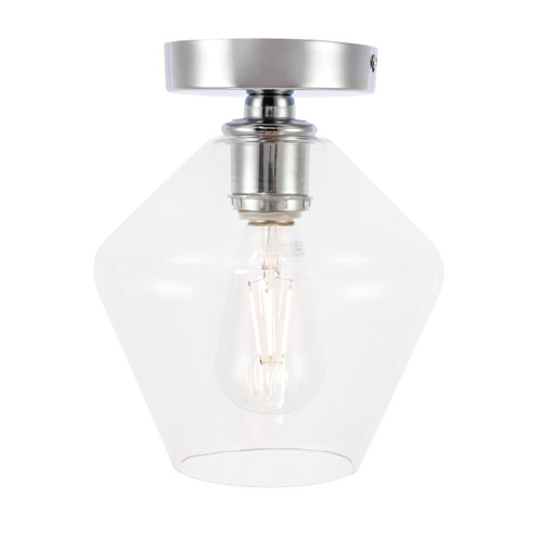 Elegant Lighting - LD2254C - One Light Flush Mount - Gene - Chrome and Clear glass