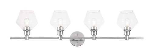 Elegant Lighting - LD2320C - Four Light Wall Sconce - Gene - Chrome and Clear glass