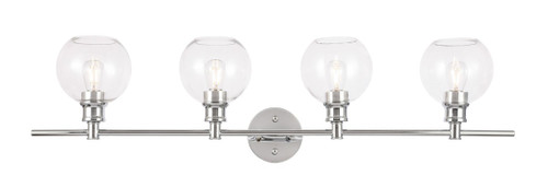 Elegant Lighting - LD2322C - Four Light Wall Sconce - Collier - Chrome and Clear glass