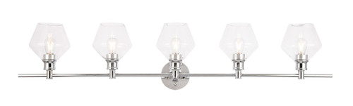 Elegant Lighting - LD2324C - Five Light Wall Sconce - Gene - Chrome and Clear glass
