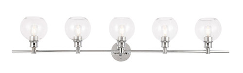 Elegant Lighting - LD2326C - Five Light Wall Sconce - Collier - Chrome and Clear glass