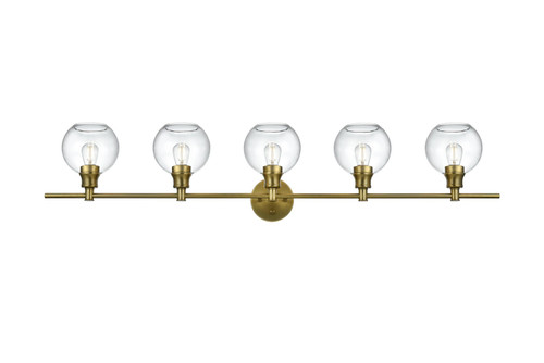 Elegant Lighting - LD2326SG - Five Light Wall Sconce - Collier - Satin Gold
