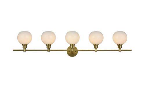 Elegant Lighting - LD2327SG - Five Light Wall Sconce - Collier - Satin Gold