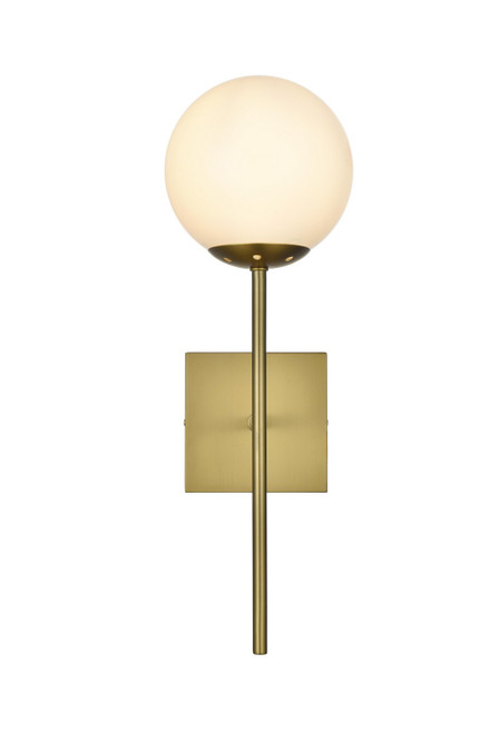 Elegant Lighting - LD2360SG - One Light Wall Sconce - Neri - Satin Gold and White