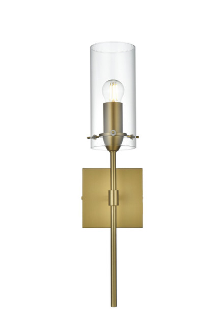 Elegant Lighting - LD2361SG - One Light Wall Sconce - Elsreth - Satin Gold and Clear