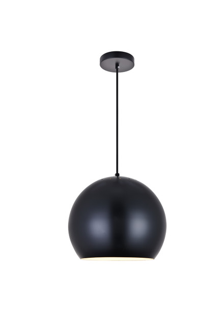 Elegant Lighting - LD2405BK - One Light Pendant - Kasey - Black