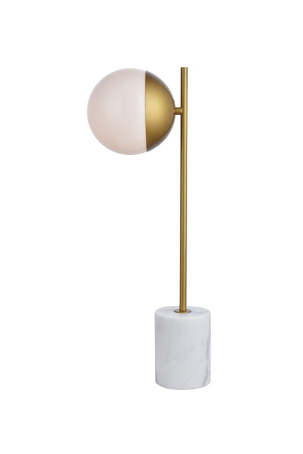 Elegant Lighting - LD6108BR - One Light Table Lamp - Eclipse - Brass and frosted white