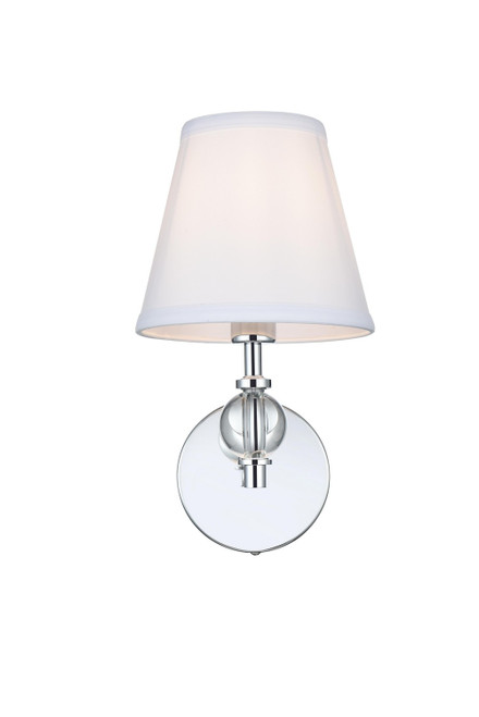 Elegant Lighting - LD7021W6C - One Light Wall Sconce - Bethany - Chrome and White