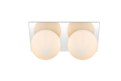 Elegant Lighting - LD7304W14CH - Two Light Bath Sconce - Jillian - Chrome