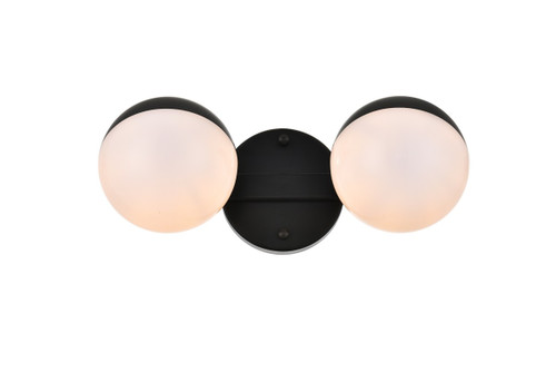 Elegant Lighting - LD7305W13BLK - Two Light Bath Sconce - Majesty - Black