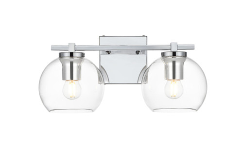 Elegant Lighting - LD7311W15CH - Two Light Bath Sconce - Juelz - Chrome
