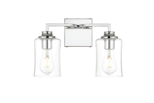 Elegant Lighting - LD7314W14CH - Two Light Bath Sconce - Ronnie - Chrome