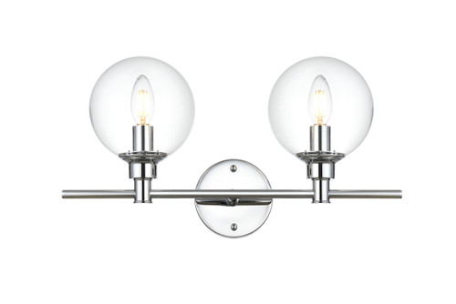Elegant Lighting - LD7318W19CH - Two Light Bath Sconce - Jaelynn - Chrome