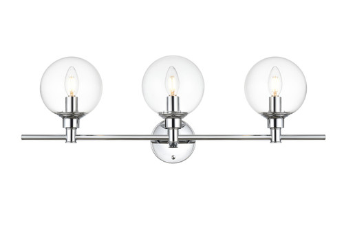 Elegant Lighting - LD7318W28CH - Three Light Bath Sconce - Jaelynn - Chrome
