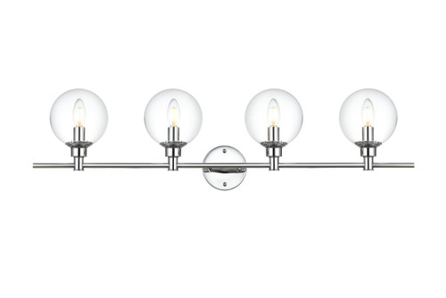Elegant Lighting - LD7318W38CH - Four Light Bath Sconce - Jaelynn - Chrome
