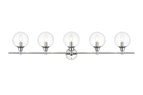 Elegant Lighting - LD7318W47CH - Five Light Bath Sconce - Jaelynn - Chrome