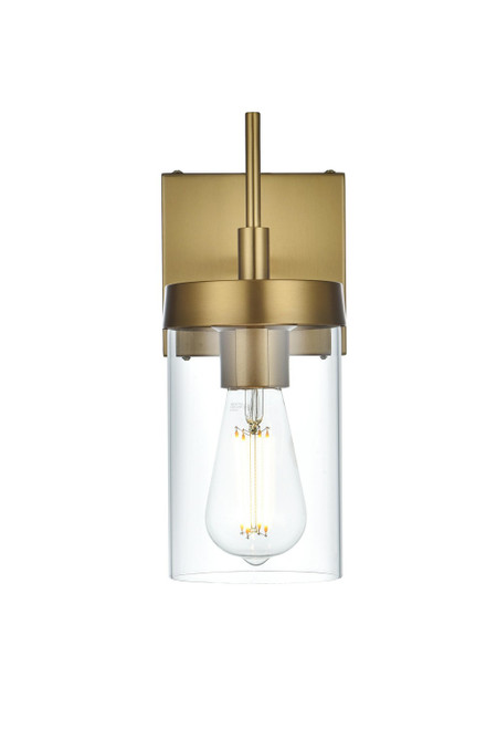 Elegant Lighting - LD7319W5SG - One Light Wall Sconce - Taryin - Satin Gold and Clear