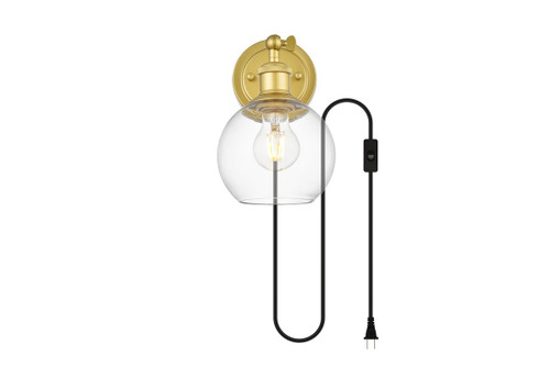 Elegant Lighting - LD7330W6BRA - One Light Wall Sconce - Wesson - Brass