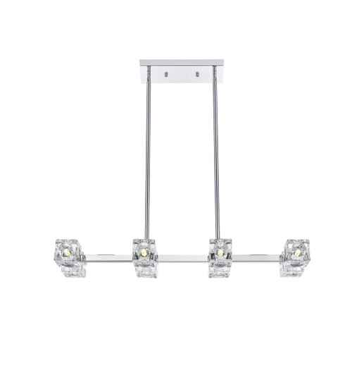 Elegant Lighting - LD920D30C - Eight Light Pendant - Lyra - Chrome