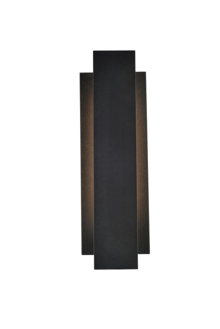 Elegant Lighting - LDOD4005BK - LED Outdoor Wall Lamp - Raine - black