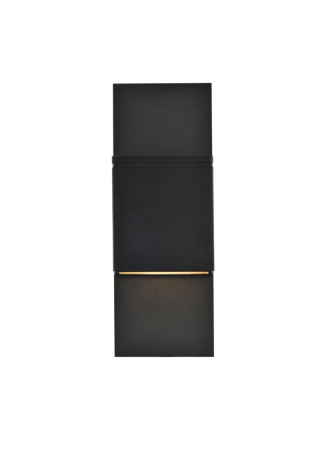 Elegant Lighting - LDOD4024BK - LED Outdoor Wall Lamp - Raine - black