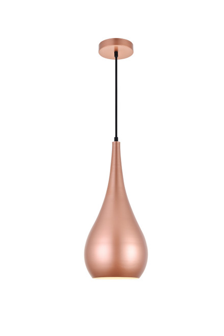 Elegant Lighting - LDPD2002HG - One Light Pendant - Nora - Honey Gold