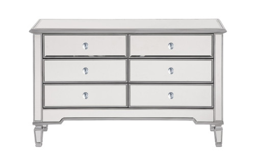 Elegant Lighting - MF6-1017S - Dresser - Contempo - Hand rubbed Antique Silver