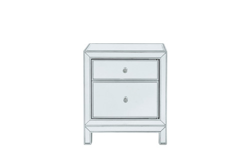 Elegant Lighting - MF72016 - Nightstand - REFLEXION - Antique Silver