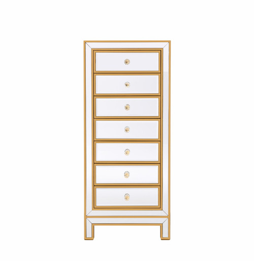 Elegant Lighting - MF72047G - Lingerie Chest - REFLEXION - Antique gold